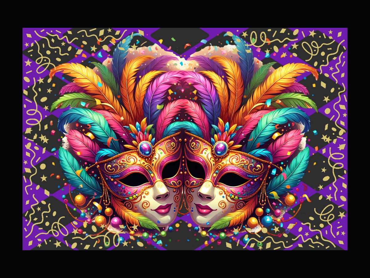 mardi gras masks puzzles